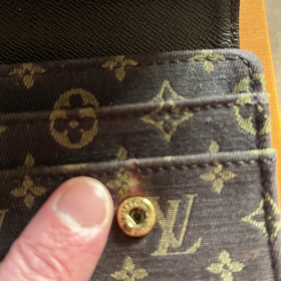 Louis Vuitton Mini Lin Monogram Portefeuille Sarah Wallet - Picture 14 of 16